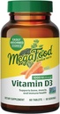 MegaFood Vitamin D3 1000 IE (25 mcg) - D-vitamin Kosher - 60 tabletter, 60 servering