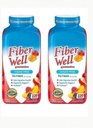 Fiber Well Sugar Free Gummies Supplement, Peach, Strawberry and Berry Flavored (2 flasker, Sukker Free)