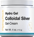 Piping Rock Colloidal Silver Cream Shuttle 124; 4 oz Shuttle 124; for Skin Shuttle 124; Hydro Gel Cream Shuttle 124; Non GMO, Gluten Free