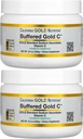 California Gold Nutrition Buffered C-vitamin Powder, Non- Acid, Gold C, USP Grade Natrium Ascorbat, Egnet til Veganere og Vegetarer, 8.40 oz (238 g), 2 Pack