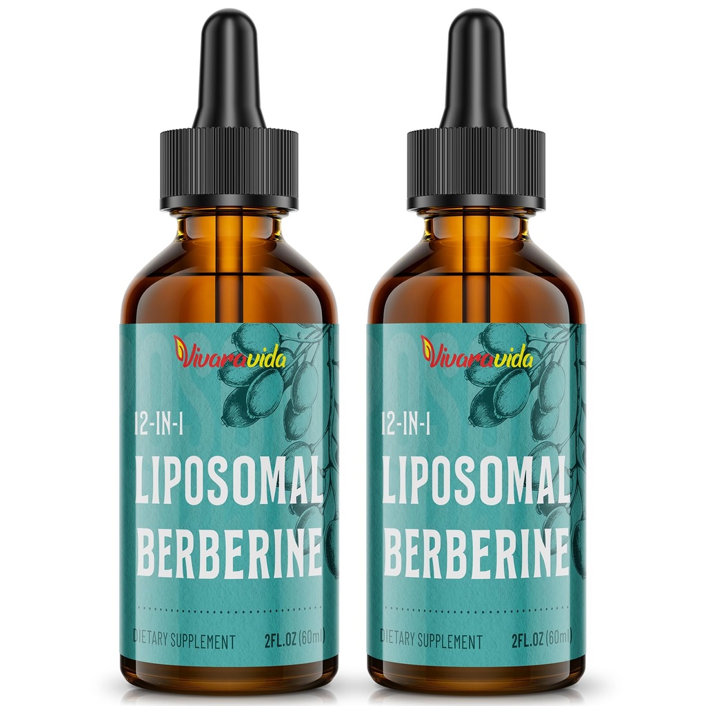 Berberine HCl Drops Supplement - Liposomal Berberine HCl Liquid- 4 fl oz