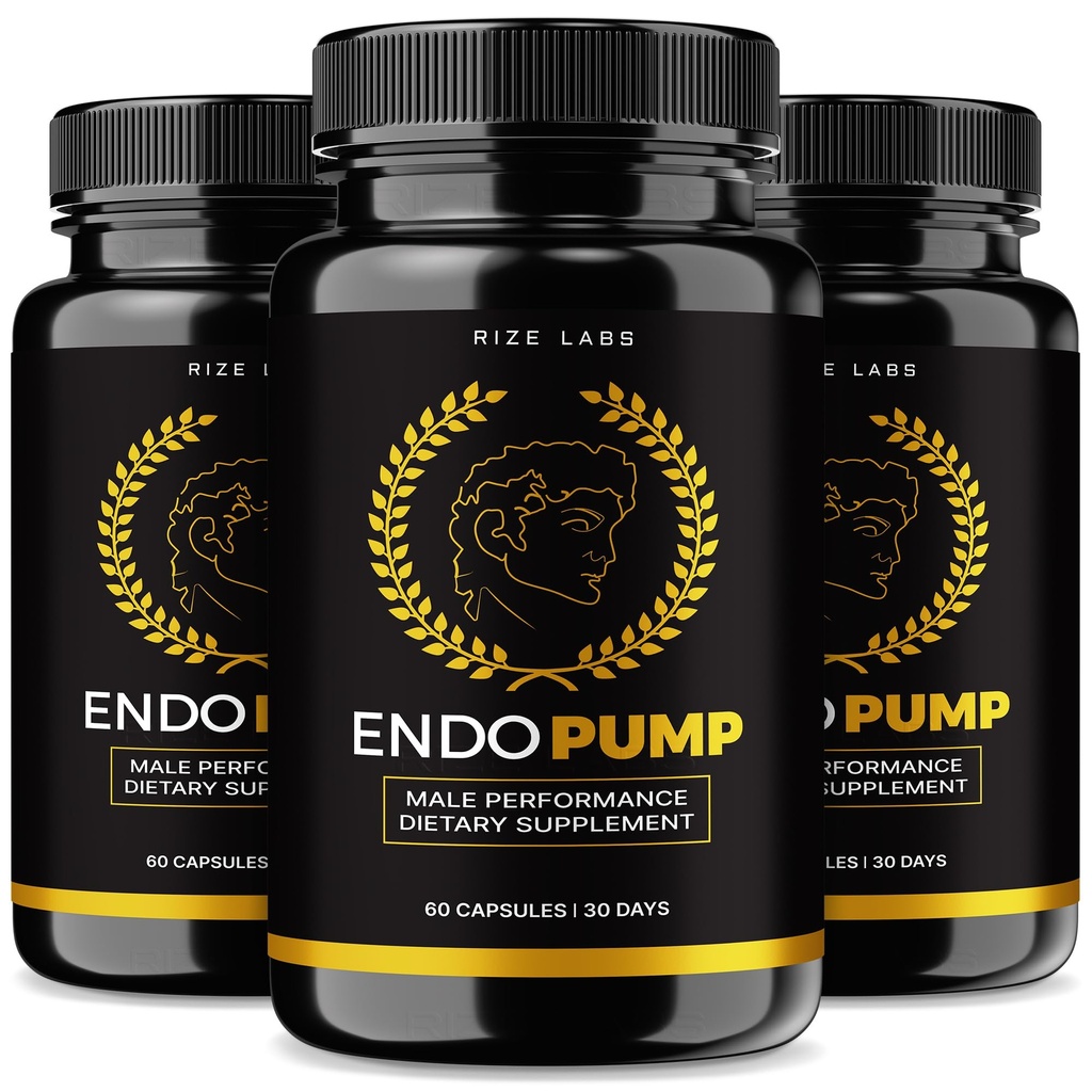 rize labs - EndoPump Capsules Support Supplement, Advanced Formula for Male Performance, Provides Energy Pump & Extra Strength (180 Capsules)