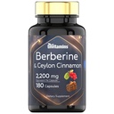 Berberine med Ceylon Cinnamon: 2200 mg Per Capsule - 180 Kapsler - 124; Natural Berberine tillæg for cardiovaskulært & kredsløbssystem sundhed * - 124; 6 Måned Supply 124; Made in the USA!