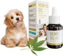 Hеmp Olie til hunde - Kæledyr Hamp Calming Drops til angst Søvn Betændelse Arthritis Allergier - Understøtter hud Itchy, Fælles & Hip sundhed - Urtetilskud - Non- GMO