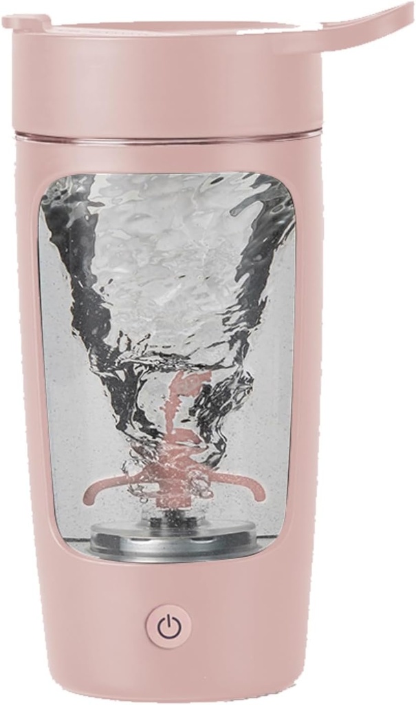 Elektrisk shaker flaske, Blender flasker til Protein mixes, Note 124; Tritan Buddy 124; BPA Gratis Buddy 124; Portable Mixer Cup, Genopladelig Shake Cups og Måltidserstatning Shakes, 22 oz (Pink)