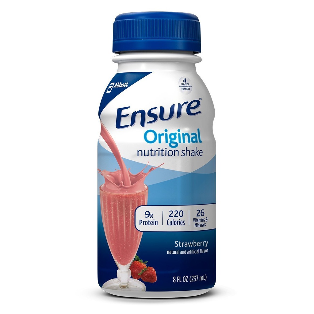 Sikre original ernæring Shake, Jordbær, 8 Ounces, 12 Greve