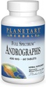Planetariske Herbals Fuld Spectrum Andrographs 400mg - Ayurvedic Herb - 60 tabletter