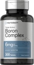 Horbäach Triple Boron Complex 6 mg Supplement: 124; 300 tabletter: 124; for mænd og kvinder: 124; vegetarisk, ikke-GMO & Gluten Free
