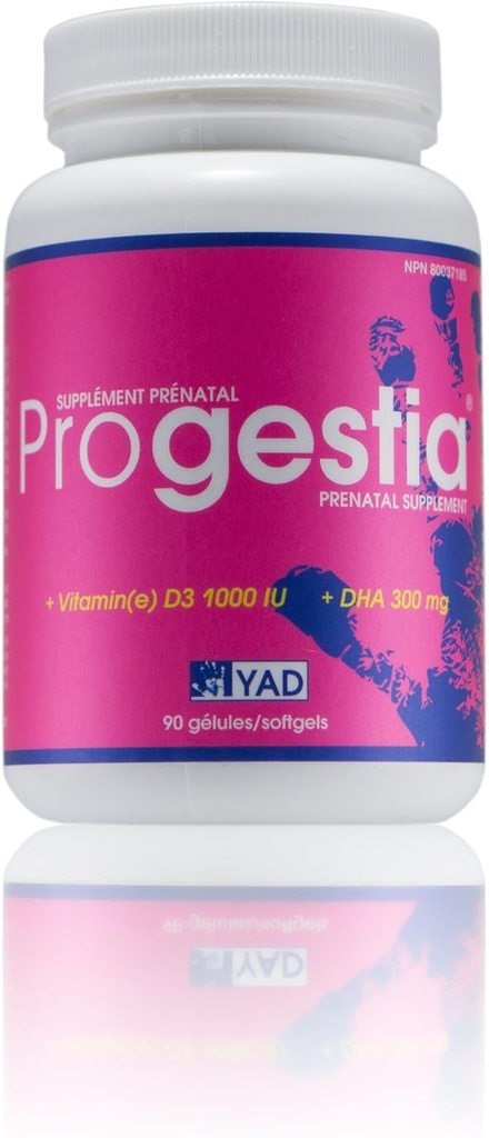 Progestia prænatale vitaminer til kvinder med Omega-3 fedtsyrer EPA, DHA, folinsyre, jern, vitaminer og næringsstoffer til før under, & Post Graviditet (90 piller 3 måneder Tilgang).