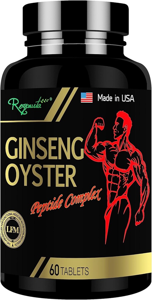 Ginseng & Oyster Complex - Bruges til at øge din energi og immunsystem, En en dag mænds sundhed Ginseng & Oyster Complex Formel, Male Enhancing Supplement, 60 tabletter / flaske, 15-dag dosis