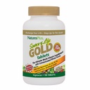 Natures Plus Kilde of Life Gold Multivitamin - 180 tabletter - Blood Support, Bone Support, Sund immunsystem - Inkluderer Vitamin D3, B12, K2 & over 120 Hele fødevarer næringsstoffer - 60 Servere