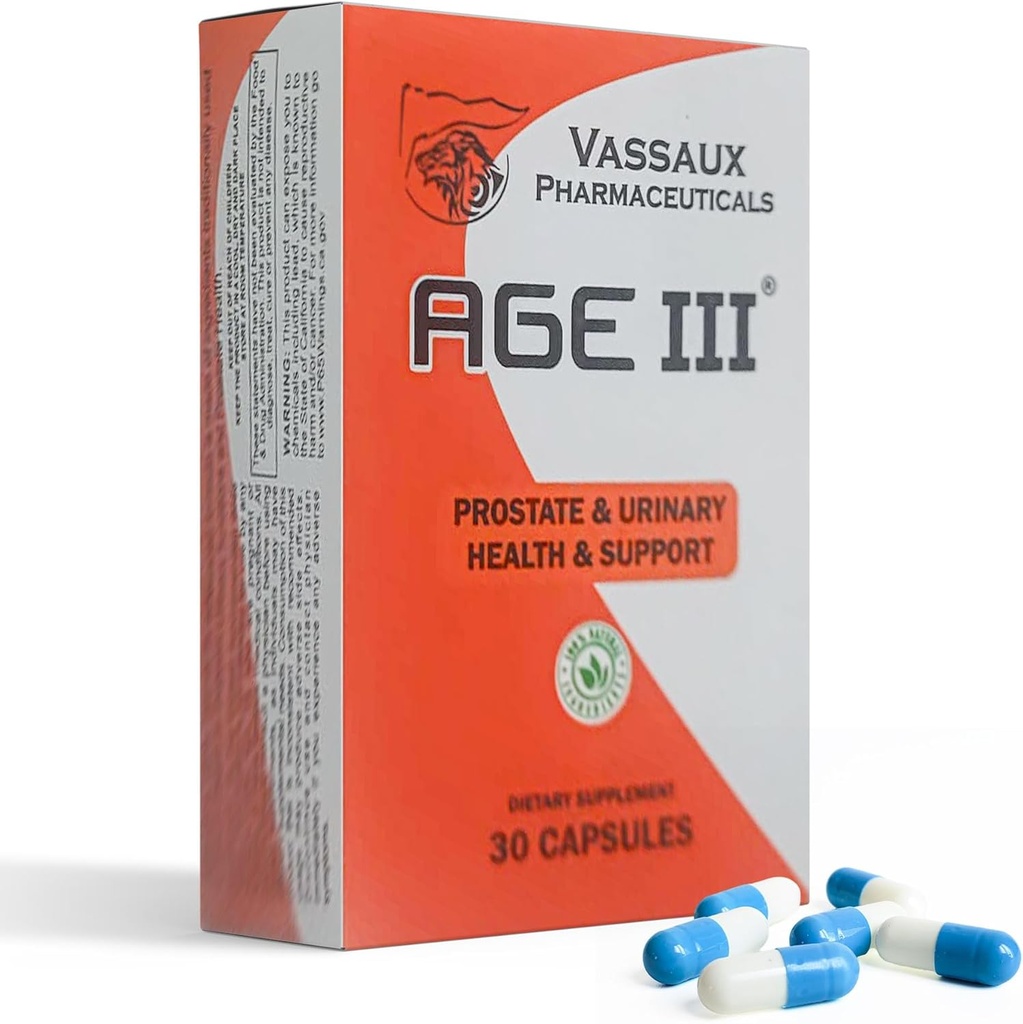 Alder III - Natural Prostata Health Formel - Serenoa Repens, Pygeum Africanum, Cucurbita Pepo Blend for BPH Relief - Forstørret Prostate