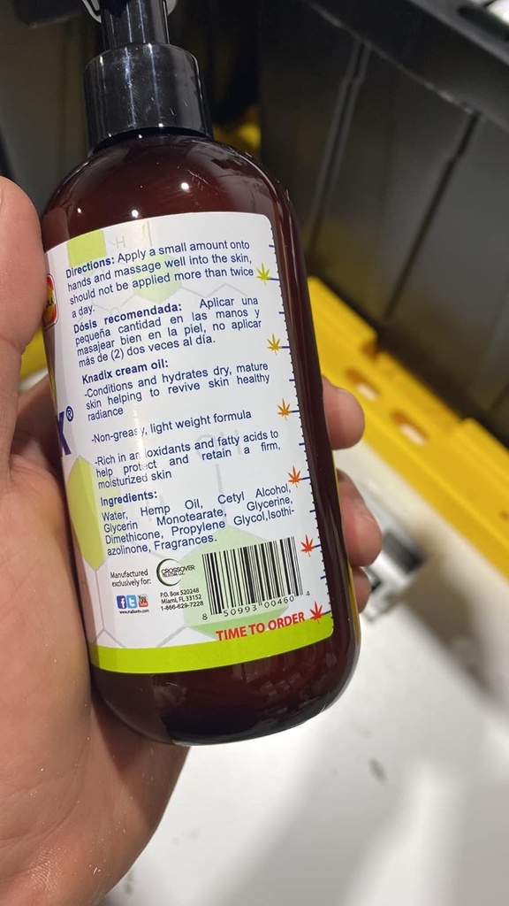 Hamp Olie Krop Cream til tør hud - fugtgivende Hamp Seed Oil Lotion med Glycerin - Behagelig Relief for Joints & Muskler, Knees, Skuldre, Hals - Hurtig Absorbing Krop Fugt - 8oz