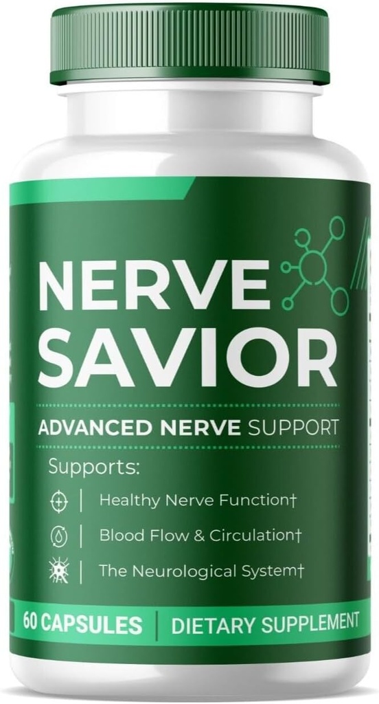 Nerve Savior Health Supplement 60 Kapsler Ægte Nerve Savior