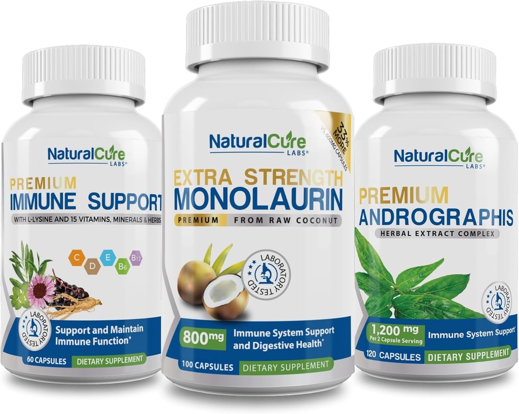 Naturlig Cure Labs immunbundle sæt