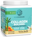Vegan Collagen Protein Powder Plant- based staff 124; Hyaluronic Acid Minerals Biotin Soy Free Dairy Free Gluten Free NON- GROMFY 124; Vanilla 20 Servering Medic124; Collagen Building Peptider af Sunwarrior