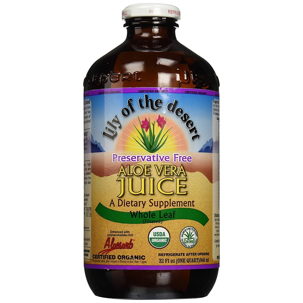 Lily af ørkenen Juice Aloe Vera Pf Whl Lea