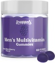 Droppels Mænds Multivitamin Gummies med folinsyre, Vitamin A, D, C, E, K, B6, B12, Biotin & mere; Vegan, Non- GMO & pectin- baseret