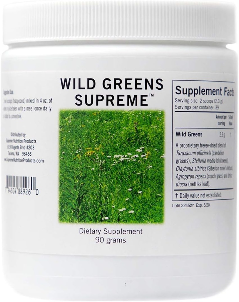Supreme Nutrition Wild Green Supreme, Pure 90 Grams Herbal Kombination Pulver