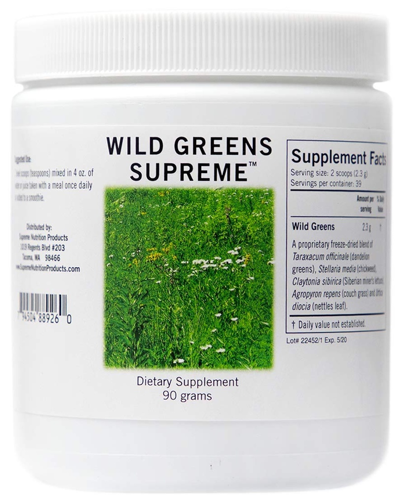 Supreme Nutrition Wild Green Supreme, Pure 90 Grams Herbal Kombination Pulver