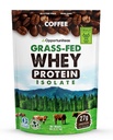 Opportuniteas Grass Fed Coffee Whey Protein Isolate Powder - 27g Protein Powder uden kunstige sødestoffer, 60mg Koffein, Hormon-Free Cows - 5lb
