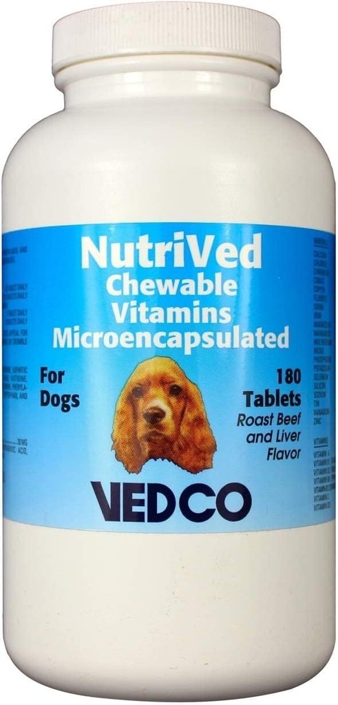 Vedco NutriVed Chewable Vitaminer til hunde 180 tabletter