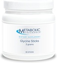 Metabolisk vedligeholdelse Glycin sticks - Aminosyre supplement til støtte Cartiage Reparation, Circadian Rhythm, & Neurologisk funktion - On the Go Glycin Powder Doser (30 Greve)