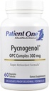 Patient One Pycnogenol OPC Complex 300mg | Supplement to Support Vascular Health and Healthy Aging* | French Maritime Pine Bark and More | 60 Capsules