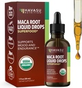 Organic Maca Root Liquid Drops - Supports Hormone Balance, Mood, and Energy in Women and Men - Lepidium Meyenii to Support Performance and Vitality - Non-GMO, Vegan, Unflavored - 60 Servings