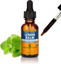 Herb Pharm Certified Organic Lemon Balm Liquid Extract for Calming Nervesystemet Support, Alkoholfri Glycerit, 1 Oz