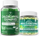 Digitale enzymer Gummier & Chlorophyll Fiber Gummies Bundle