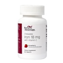 Bariatric Advantage Iron 18 mg med C-vitamin tyggetabletter - Jordbær - 90 tabletter