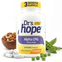 Alpha GPC 500mg, Alpha GPC supplement - understøtter hukommelse og kognitiv funktion - 180 Veggie kapsler, Lavet i USA