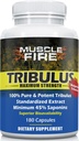 Urte Nutrition Tribulus Terrestris, Bulgarsk, 1500mg 45% Saponiner, Lecithin for bedre opdatering, 180 kapsler, en flaske...