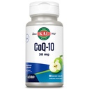 KAL CoQ10 30mg, Antioxidant Formel, CoEnzyme Q10 Supplement for Heart Health og Cellular Energy Support, Fast- Opløsning ActivMelts, Vegetar, Natural Green Apple Flavor, 90 Serv, 90 Micro Tablets