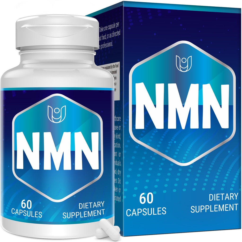NMNH (Dihydronicotinamid Mononucleotid), NAD supplement til Boost NAD + niveauer som vi alder (kan være mere effektiv end Nicotinamid Riboside), NMNH supplement - 60 kapsler (60 Servere)