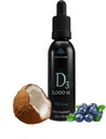 Balance Health D3 2000 IE, 2 Fl Oz, 120 Doser, Blåbær Flavor, flydende D-vitamin dråber w MCT Oil for Hurtigere Absorption, Ikke GMO Vegetar Safe