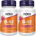 NU Kosttilskud, vitamin B- 12 5.000 mcg, med folinsyre, nervesystem sundhed *, 60 Lozenges (pakke med 2)