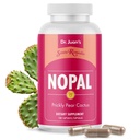 Santo Remedio Nopal, Sugar and Gluten Free Dietary Supplement, Prickly Pære Cactus Kosttilskud, 700 mg, 180 Kapsler, 90 Servering Per Container