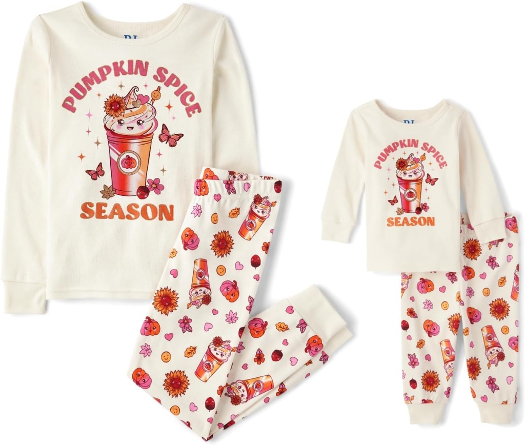 The Children 's Place unisex- baby And Kids, Sibling Matching, Holiday Pajama sæt, Cotton
