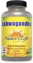 Naturens liv Ashwagandha Kapsler 2,100 mg, Pure Ashwagandha Root Extract til afslapning, Lejlighedsvis Stress Relief, og søvn support, Vegan Ashwagandha Kosttilskud, 45 Servering, 180 Kapsler
