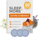 Soveplastre Ekstra styrke for voksne - 5 mg melatonin Patch med GABA, Magnesium & Valerian Root - Soveanordning til søvnløshed, afslapning og reduktion af træthed - Slow Aid Slow Release - 30 plastre
