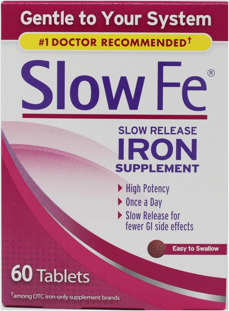 Slow Fe Slow Release Iron Tablets, 60 Greve