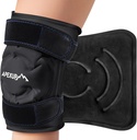 APEXUP Ice Pack til Knee Pain Relief, Stor Genanvendelig Wrap efter kirurgi, Fleksibel Gel Cold Pack til skader, Smerte Relief til ryg, skulder, albue, Ankle og ben (sort, XXL, 1PK)