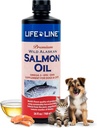 Life Line Wild Alaska Salmon Oil Omega-3 Supplement til hunde og katte