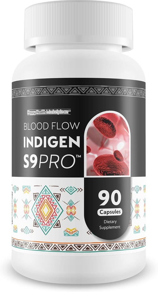 Blood Flow Indigen S9 Pro - vores bedste dårlige cirkulation Kosttilskud til avanceret blod Flow Care - Blood Circulation Support - Blood Circulation Kosttilskud til sund blodgennemstrømning Hjælp Blood Flow Pills