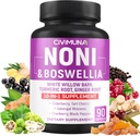 Noni kapsler med Boswellia, hvid Willow Bark, gurkemeje, ingefær rod og mere - 90 kapsler til 3 måneder levering