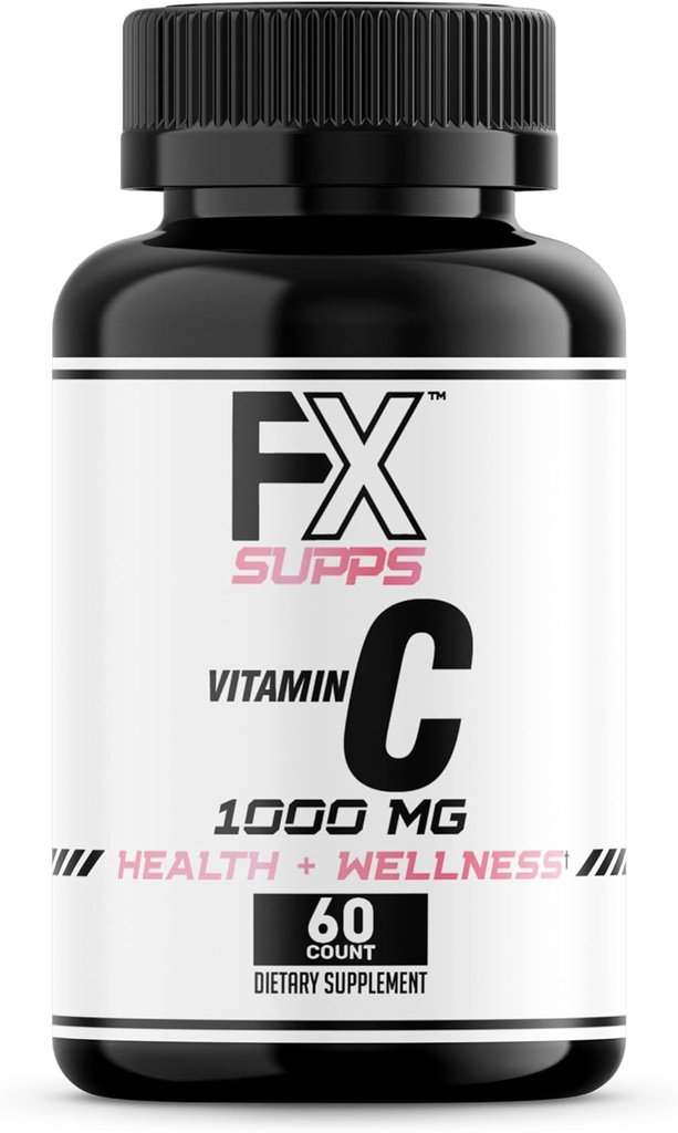 FXSUPPS C-vitamin 1000 mg (1 pakke med 100 kapsler)