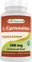 Bedste Naturals L- Carnosine 500 mg 100 Vcaps (100 Tæl (pakke med 1))