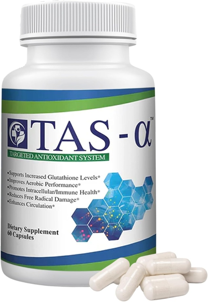Prescript- Assist Targeted Antioxidant System - Multivitamin supplement Pure Reduceret GSH med vitamin C, L-Taurine & R- Alpha Lipoic Acid immunsupport Liposomal Glutathion supplement, 60 kapsler